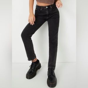 EUC Garage Denim Mom Jeans - washed out black SIZE 00